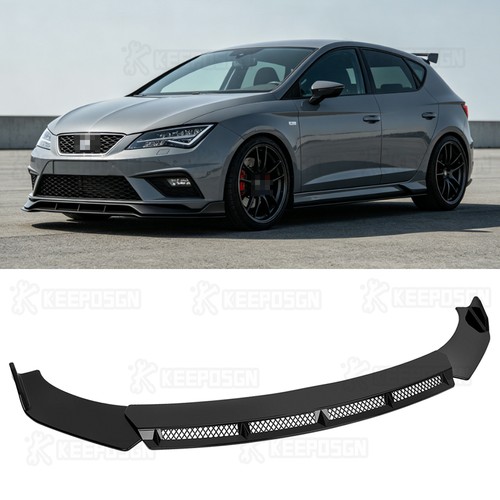 Abs gloss black front bumper - black,
