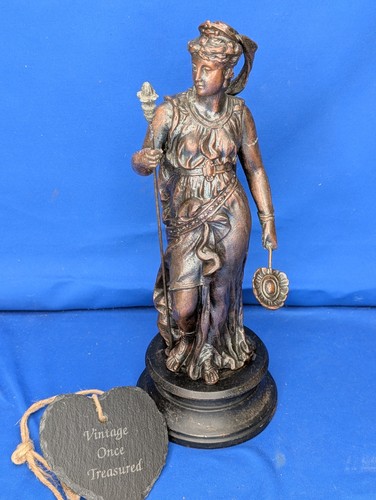 Antique greek goddess spelter - antique,
