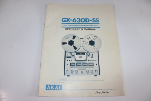 Original akai 630d ss - akai, gx-630d-ss