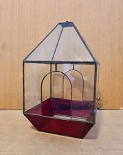 VINTAGE LEAD GLASS TERRARIUM