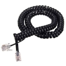Durable Telephone Handset Phone Extension Cord Curly Coil Line Cable Wire 1m 