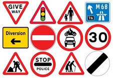 24 x Road Traffic Signs -