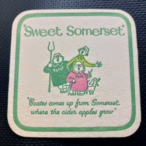 Coates cider beer mat - coates,