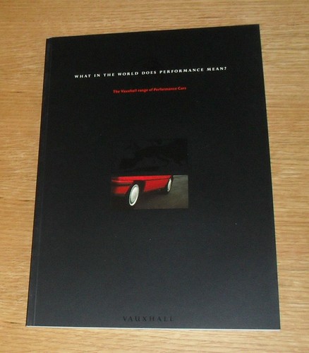 Vauxhall performance brochure - vauxhall,