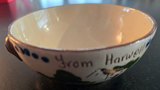 4 3/4 Inch Motto Ware Bowl "From Harwell, Lost Time Is Never Found"