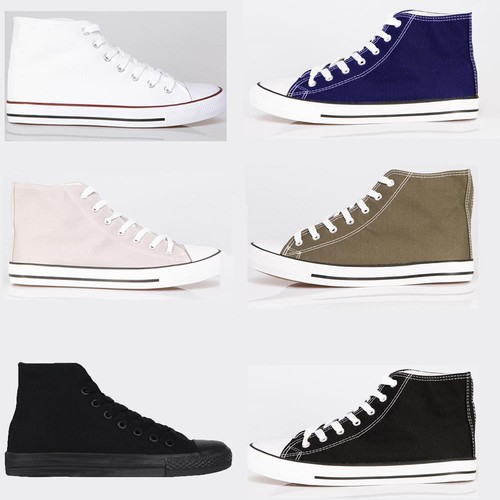 Mens classic high top trainers - top,