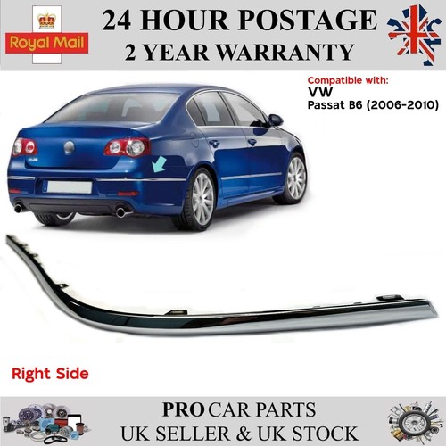 Rear bumper chrome trim - rear,