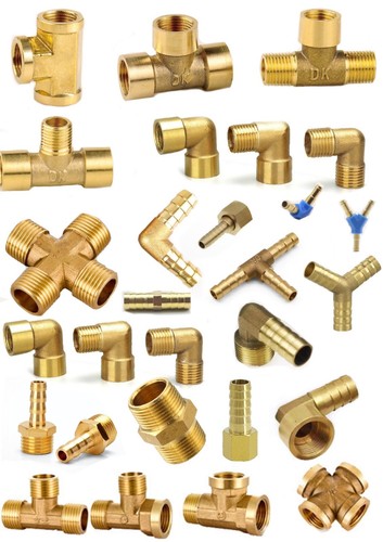 Brass pipe fitting - pipe, barbed