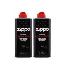 2 X Zippo Premium Lighter Fluid Clean Burning Fast Ignition Low Odor 125ml