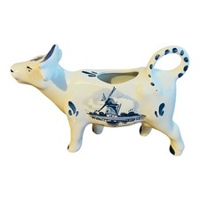 Vintage Dutch Delft Style Cow