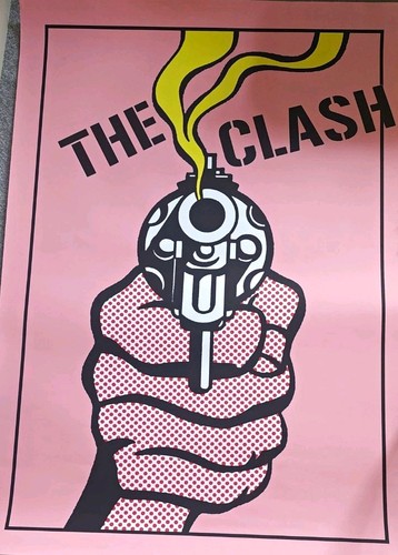The clash pink poster print - the,