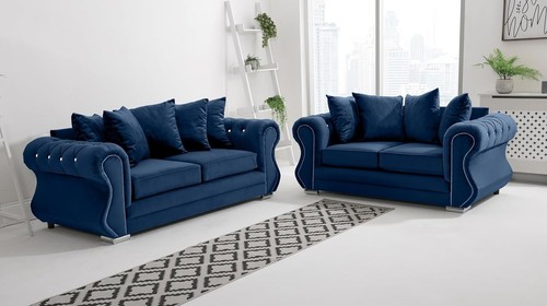 Diamante raven sofa - raven,