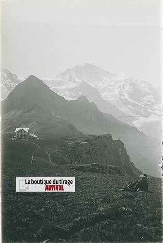 Hiker swiss alps stereo - alps,,