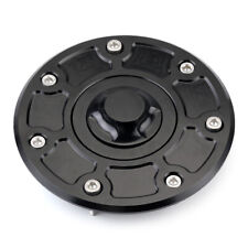 CNC Bow-tie Fuel Tank Cap Cover Black For Kawasaki ZR-7 ZXR 400 750 ZR 550 750