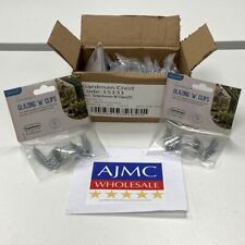 12x Gardman Garden Greenhouse Glazing W Clips Glass Panel Spring Wire 25pcs