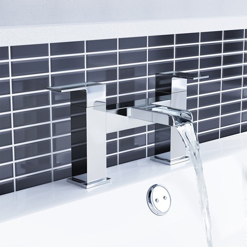 Waterfall bathroom taps chrome - waterfall,