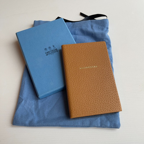 Smythson address book - address, tan