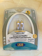 IXOS XHW406 - 1 RCA to 1 RCA - Subwoofer Cable PC Oxygen Free Copper - 5 Metre