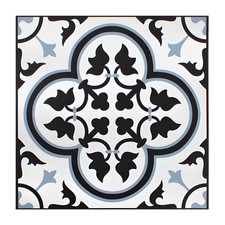 Vinyl Floor Tiles Blue Black