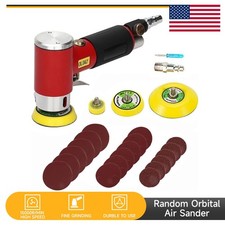 1/2/3 Inch Mini Orbital Air Sander Pneumatic Polishing Machine Set For Auto Body