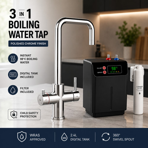 Instant hot cold kitchen tap - instant,