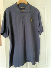 MENS BELSTAFF SHORT SLEEVE POLO SHIRT NAVY BLUE 3XL XXXL NEW WITH TAGS
