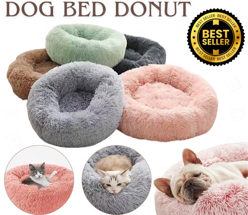 Dog bed donut soft - large, plush