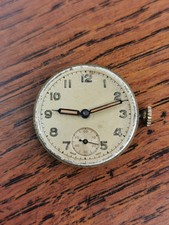 Vintage Buren Mens Military Watch Movement / Dial / Hands for Restoration #N124