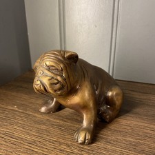 Vintage Brass British Bulldog Collectable Statue Figurine Ornament
