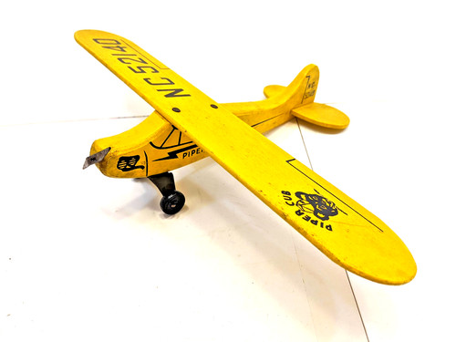 Piper cub wooden toy airplane - toy,