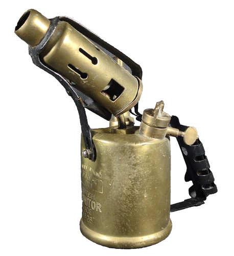Vintage monitor brass paraffin - vintage,