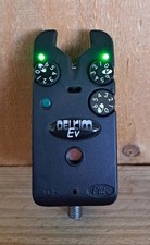 Delkim EV Plus Bite Alarms GREEN / GREEN Carp Fishing Sit On Fishing EXCELLENT!
