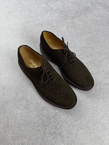 Barker suede brogue derby - barker,