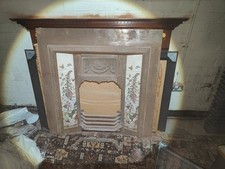 Victorian Tiled Iron Fireplace