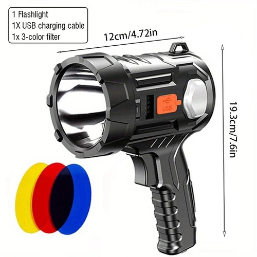 Led hand held spotlight usb - led,