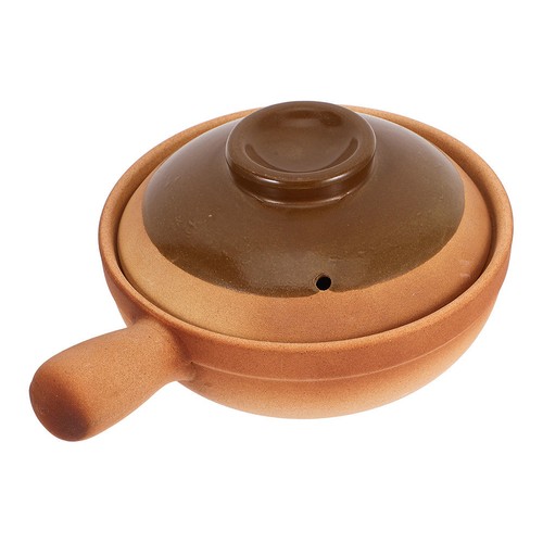 Terracotta cooking pot - terracotta,