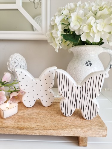 Pretty white ceramic butterfly - pretty,