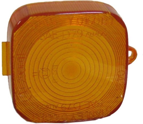 Indicator lens front - lens, amber