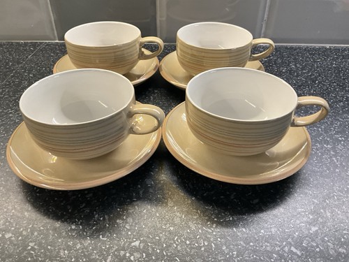 Denby caramel stripes 4 x - caramel,