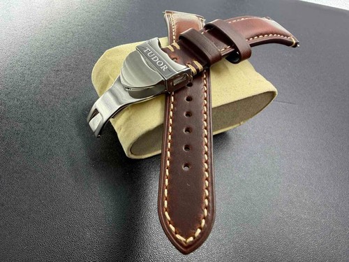 22mm tudor brown strap - tudor,