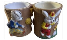 1972 Egg Cups X 2 Rupert And
