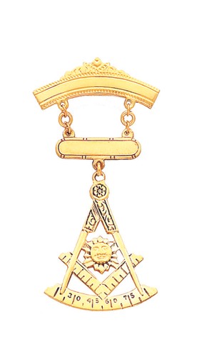 Masonic past master - jewel, new