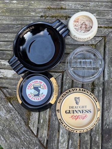 Guiness ash trays various - ash,