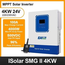 Solar Inverter 4000W Hybrid 24V 230VAC WIFI Off-Grid MPPT 100A PV 60-500V