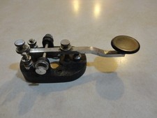 Vintage  Straight Telegraph Key Ham Radio CW Morse Code