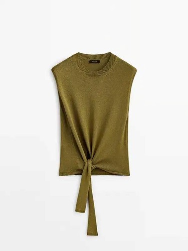 Massimo dutti olive green knit - olive,