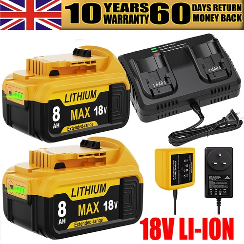 18v 0ah for - 8.0ah, dewalt