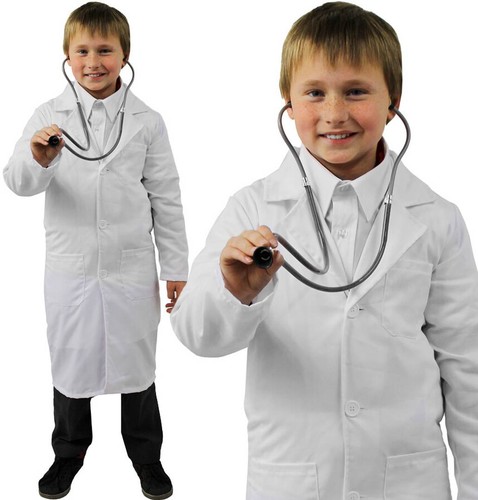 Kids doctor costume white lab - doctor,