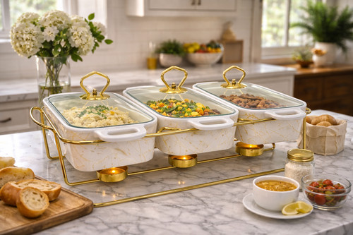 Ceramic chafing dish - chafing,