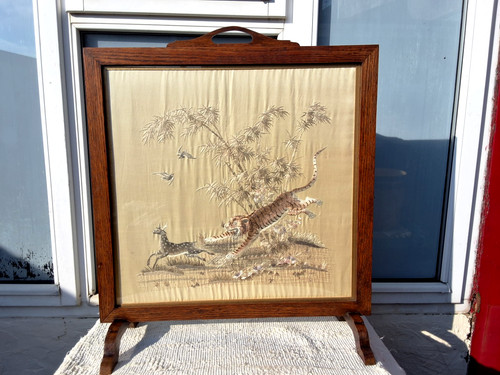 Large vintage wood - large, asian
